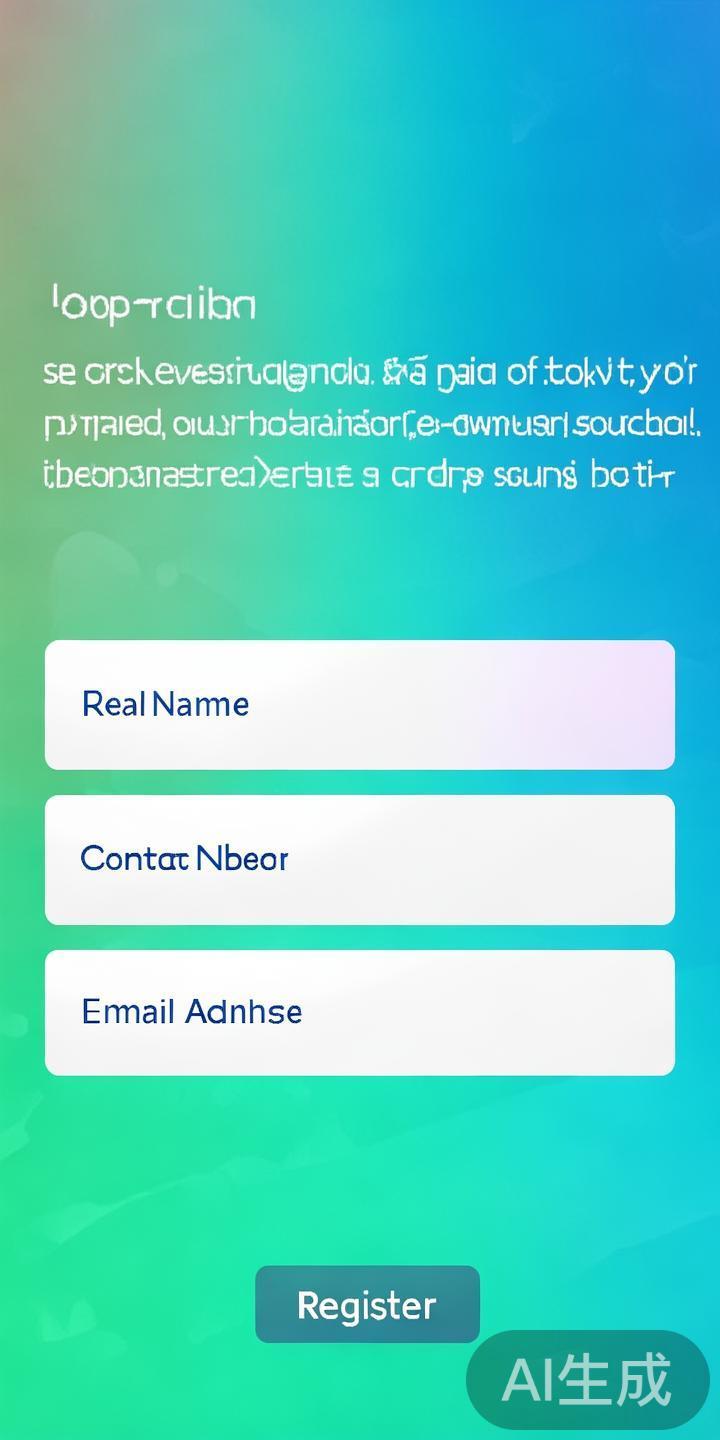 点击注册后，系统会提示填写个人基本信息，包括真实姓