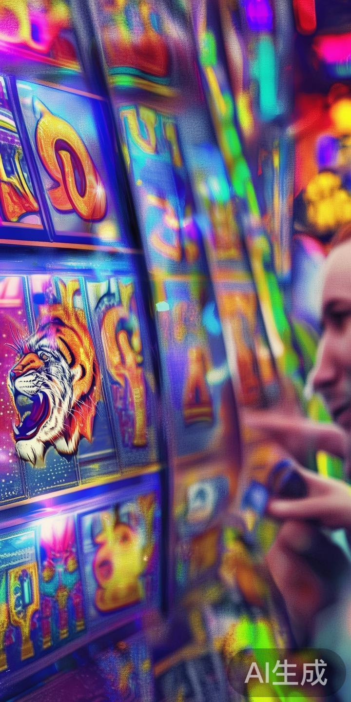 符号匹配原则。在老虎机游戏中，玩家需要在转盘上匹配